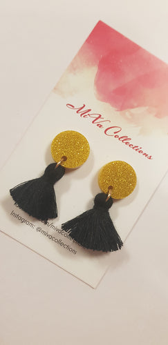 Mini Tassel (gold glitter)