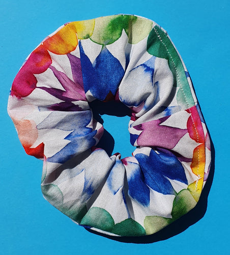 Rainbow Drops Scrunchie