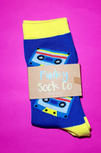 Load image into Gallery viewer, Funky Socks &quot;retro tapes&quot;